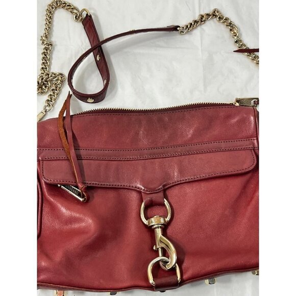 Red Rebecca Minkoff Burgundy M.A.C. Crossbody Bag - Picture 3 of 16